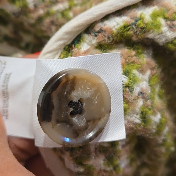 Boden Relaxed Wool Cotton Boucle Tweed Full Button Overshirt Shacket NWOT - Picture 15 of 16